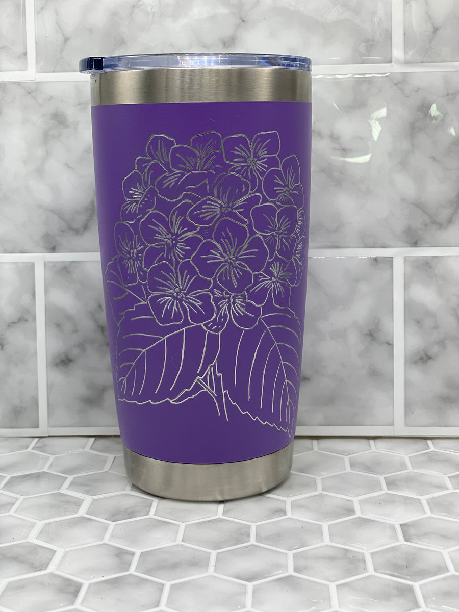 20 Ounce Pink Beverage Tumbler with Hand Engraved Magnolia Image – Fancy  Nancy Creations